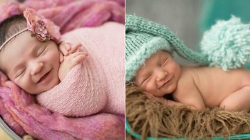 Simone Silvério registra imagens de recém-nascidos sorrindo durante o sono - Simone Silvério