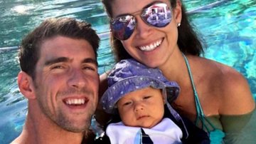 Michael Phelps com a noiva e o filho - Reprodução/ Instagram