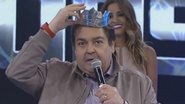 Faustão se irrita com coroa de papel dada a vencedor do quadro Iluminados - TV Globo/Reprodução