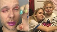 Fernando Scherer mostra o rosto maquiado e as unhas pintadas pela filha - Instagram/Reprodução