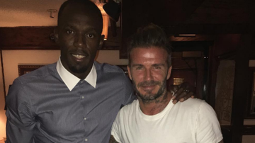 David Beckham encontra o velocista Usain Bolt - Reprodução/Instagram