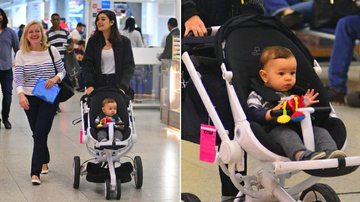 Sophie Charlotte faz raríssima aparição com o filho em aeroporto - William Oda/AgNews