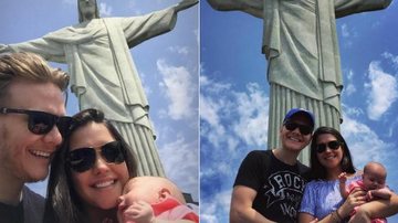 Michel e Thais levam Melinda para conhecer o Cristo - Reprodução Instagram