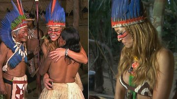 Sabrina Sato vira índia em tribo do Amazonas - Antonio Chahestian/Rede Record