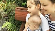 Carolina Kasting posa com os filhos Tom e Cora - Instagram/Reprodução