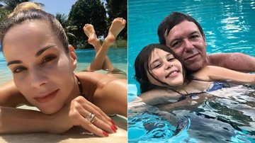 Ana Furtado mostra Boninho se divertindo com a filha na piscina - Instagram/Reprodução