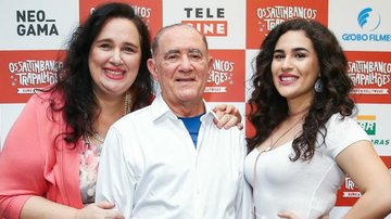 Em SP, Renato é ladeado pela mulher, Lilian, e pela filha, Lívian - Manuela Scarpa/Brazil News