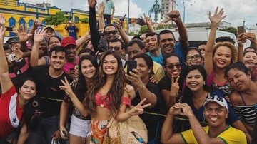 Isis Valverde atrai multidão de fãs no Pará - Reprodução Instagram