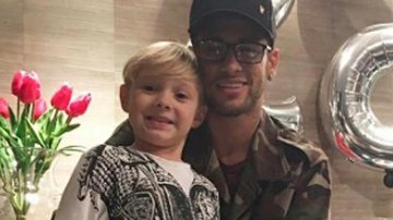 Neymar e Davi Lucca - Instagram/Reprodução