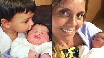 Mãe de Felipe Simas mostra o neto, Joaquim, paparicando a irmã, Maria - Instagram/Reprodução