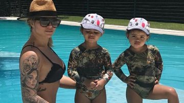 Dani Souza e as filhas Rafaella e Sophia - Instagram/Reprodução