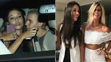 Justin Bieber se diverte com Luciana Chamone e Marina Pumar no Rio - AgNews e Instagram/Reprodução