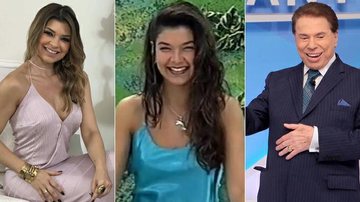 Amanda Françozo e Silvio Santos - RedeTV! e SBT/Divulgação