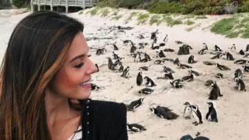 Giovanna Lancellotti posa com pinguins em viagem - Reprodução/Instagram