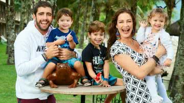 Com Pedro e os filhos, Dom, Bem e Liz, Luana se diverte em resort do Rio - CADU PILOTTO