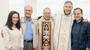Lu e Geraldo Alckmin, Dom Fernando Figueiredo, Padre Marcelo Rossi e João Doria - LUIZ PEDRO PULCINELLI
