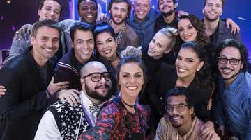 Fernanda Lima com o elenco do programa 'PopStar' - Globo / Divulgação