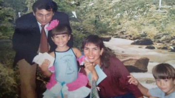Tatá Werneck com a família na infância - Instagram/Reprodução