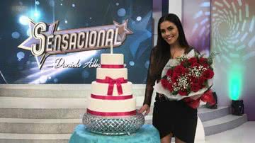Dani Albuquerque ganha festa surpresa no palco do 'Sensacional' - Divulgação/RedeTV!