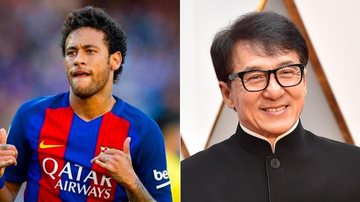 Neymar e Jackie Chan - Reprodução/ Instagram/Getty Images