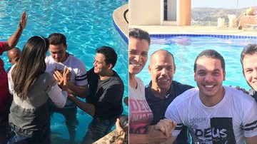 Wesley Safadão mostra fotos de seu batizado - Reprodução / Instagram