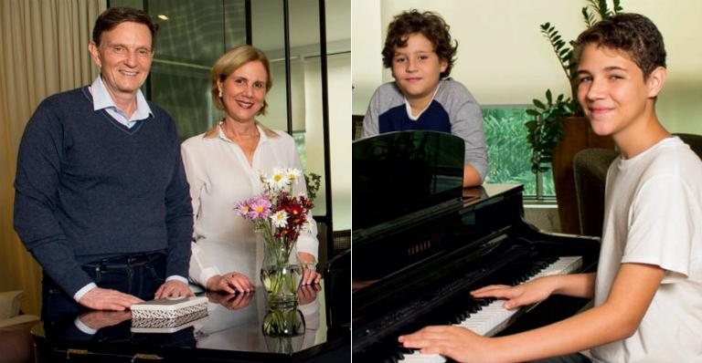Com Jane e o neto David, Crivella escuta Daniel ao piano - Fabrizia Granatieri