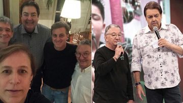 Faustão recebe Caçulinha em jantar com estrelas globais - Instagram e TV Globo/Divulgação