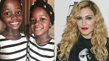 Madonna mostra as filhas cantando funk - Instagram/Reprodução e Getty Images