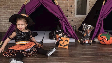 Valentina curte o halloween vestida de bruxa - reprodução/instagram