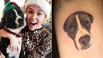 Miley Cyrus faz tatuagem para a cachorrinha Mary Jane - Instagram/Reprodução