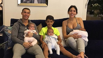 Cristiano Ronaldo, Eva, Mateo, Cristiano Jr, Alana e Georgina - reprodução/instagram