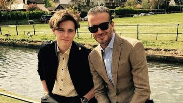 Brooklyn Beckham e David - Reprodução/Instagram