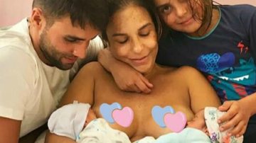 Ivete Sangalo e Daniel Cady com os filhos Marcelo, Helena e Marina - Instagram/Reprodução