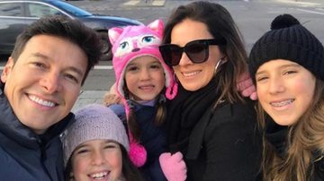 Vera Viel e Rodrigo Faro se divertem com as filhas na Europa - Instagram/Reprodução