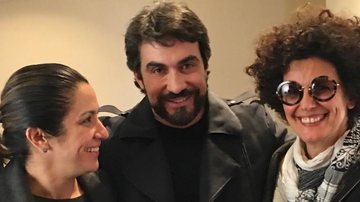 Joana Mariani e Paula Trabulsi com Pe. Fábio de Melo - Divulgação