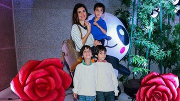 Isabella Fiorentino e os filhos trigêmeos - Manuela Scarpa/BrazilNews