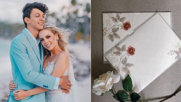 Tata Estaniecki mostra como é o convite de seu 2º casamento com Júlio Cocielo - Reprodução / Instagram