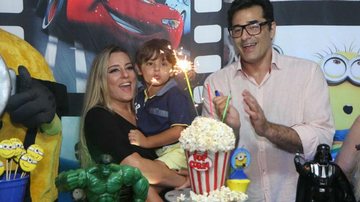 Luciano Szafir comemora o aniversário de 3 anos do caçula - Daniel Pinheiro/AgNews