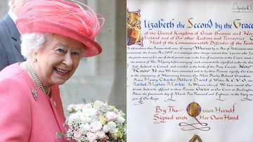Rainha Elizabeth II assina termo de consentimento para o casamento real - Getty Images