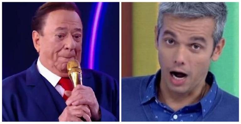 Raul Gil e Otaviano Costa - Reprodução / SBT e TV Globo