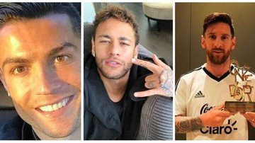Cristiano Ronaldo, Neymar e Messi - Instagram / Reprodução