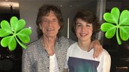 Mick Jagger e seu filho, Lucas - Reprodução/Instagram