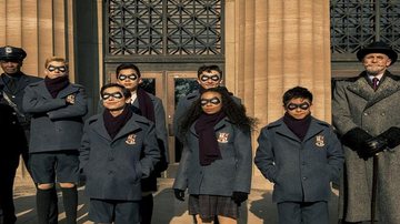 Sete crianças formam o esquadrão de super-heróis em 'The Umbrella Academy' - Divulgação