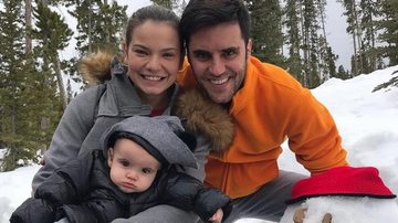 Milena Toscano com o seu marido Pedro Ozores, e o filho João Pedro, de 7 meses. - Instagram/Reprodução