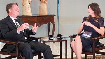 Apresentadora foi para Brasília entrevistar o Presidente da República - Reprodução/Twitter