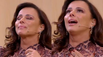 Atriz e modelo ficou aos prantos na Globo - Reprodução/TV Globo