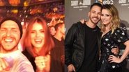 O casal global, Klebber Toledo e Camila Queiroz, curtiu o show do brasileiros no exterior - Reprodução/Instagram/Cesinha