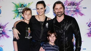 Murilo Rosa, Fernanda Tavares e seus dois filhos, Lucas e Arthur - Dilson Silva/Agnews