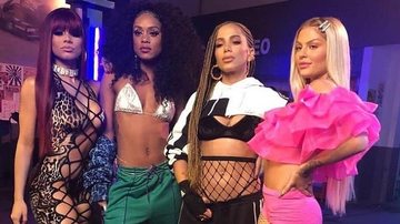 Lexa, Mc Rebecca, Anitta e Luísa Sonza gravaram o clipe em São Paulo, na última quarta-feira, 9. - Instagram