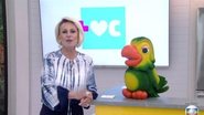 Ana Maria Braga e seu mascote estão gravando matérias na Europa - Divulgação/TV Globo